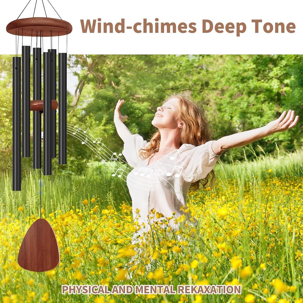 NEW 27" Wind Chimes  with 6 Aluminum Tubes - Picture 5 of 6